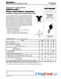 Datasheet MTP4N80 manufacturer Motorola