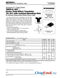 Datasheet MTW32N25E manufacturer Motorola