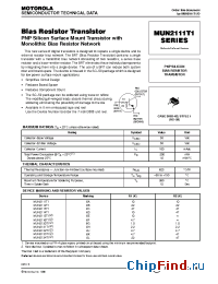 Datasheet MUN2112T1 manufacturer Motorola