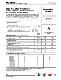 Datasheet MUN22xxT1 manufacturer Motorola