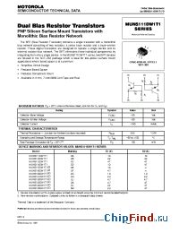 Datasheet MUN5111DW1T1 manufacturer Motorola