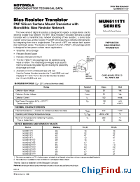 Datasheet MUN5111T1 manufacturer Motorola