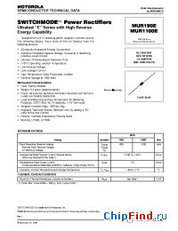 Datasheet MUR1100E manufacturer Motorola