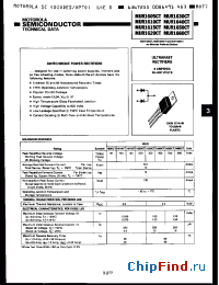 Datasheet MUR1605CT manufacturer Motorola