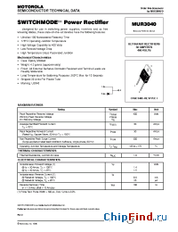 Datasheet MUR3040 manufacturer Motorola