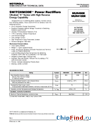 Datasheet MUR4100E manufacturer Motorola