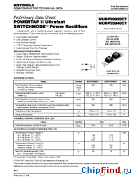 Datasheet MURP20020CT manufacturer Motorola