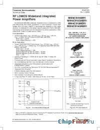 Datasheet MW4IC915NBR1 manufacturer Motorola