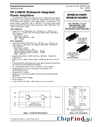 Datasheet MW6IC2015N manufacturer Motorola