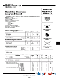 Datasheet MWA0204 manufacturer Motorola