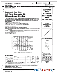 Datasheet MZP4737 manufacturer Motorola