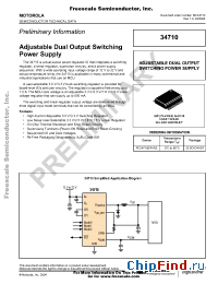 Datasheet PC34710EWR2 manufacturer Motorola