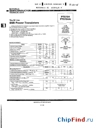 Datasheet PT9784A manufacturer Motorola