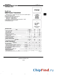 Datasheet PT9790 производства Motorola