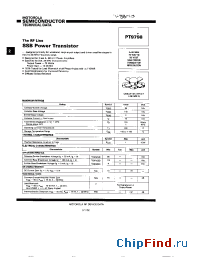 Datasheet PT9798 производства Motorola