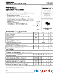 Datasheet PZT2907A manufacturer Motorola