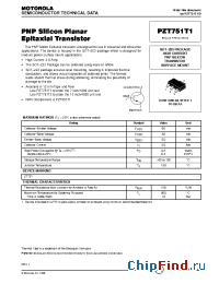 Datasheet PZT751T1 manufacturer Motorola