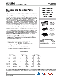 Datasheet SC41344DW manufacturer Motorola