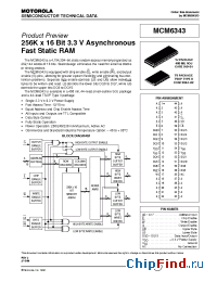Datasheet SCM6343YJ15AR manufacturer Motorola