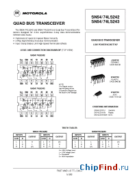Datasheet SN54LS243 manufacturer Motorola