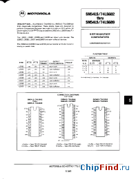 Datasheet SN54LS688N manufacturer Motorola