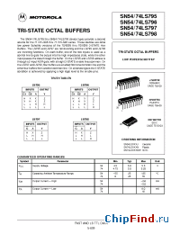 Datasheet SN54LS796 manufacturer Motorola