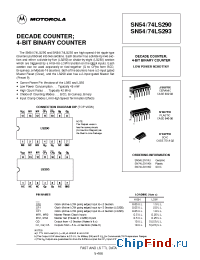Datasheet SN74LS290D manufacturer Motorola