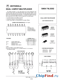 Datasheet SN74LS352D manufacturer Motorola