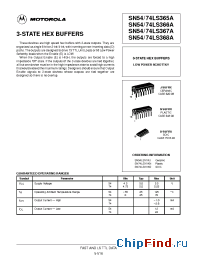 Datasheet SN74LS366D manufacturer Motorola
