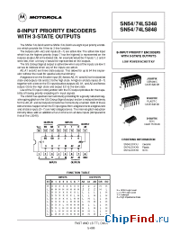 Datasheet SN74LS848D manufacturer Motorola