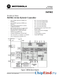 Datasheet SPAK56F802TA60 manufacturer Motorola