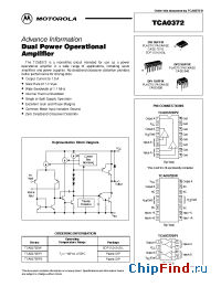 Datasheet TCA0372DP1 manufacturer Motorola