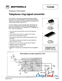 Datasheet TCA3385-FP manufacturer Motorola