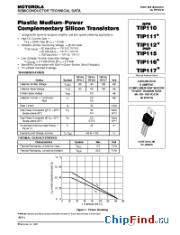 Datasheet TIP110 manufacturer Motorola