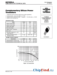 Datasheet TIP3055 manufacturer Motorola