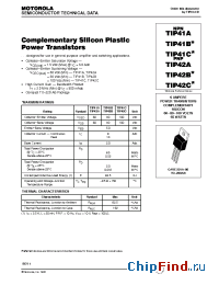 Datasheet TIP41B manufacturer Motorola