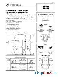 Datasheet TL062ACD manufacturer Motorola