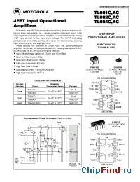 Datasheet TL081ACP manufacturer Motorola