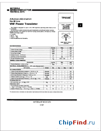 Datasheet TP2325F manufacturer Motorola