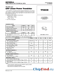 Datasheet TP3024B manufacturer Motorola