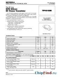 Datasheet TPV8100B manufacturer Motorola