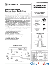 Datasheet UC2843BD manufacturer Motorola