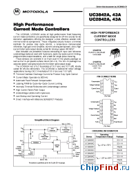 Datasheet UC3843AN manufacturer Motorola