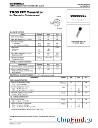 Datasheet VN2222LL производства Motorola