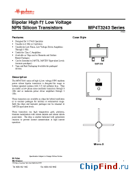 Datasheet MP4T3243 manufacturer M-pulse