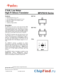 Datasheet MP4T6310 manufacturer M-pulse