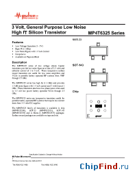 Datasheet MP4T6325 manufacturer M-pulse