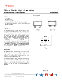 Datasheet MP4T64500 manufacturer M-pulse