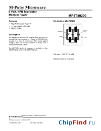 Datasheet MP4T80200 manufacturer M-pulse