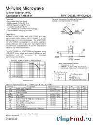 Datasheet MP4TD0335T manufacturer M-pulse